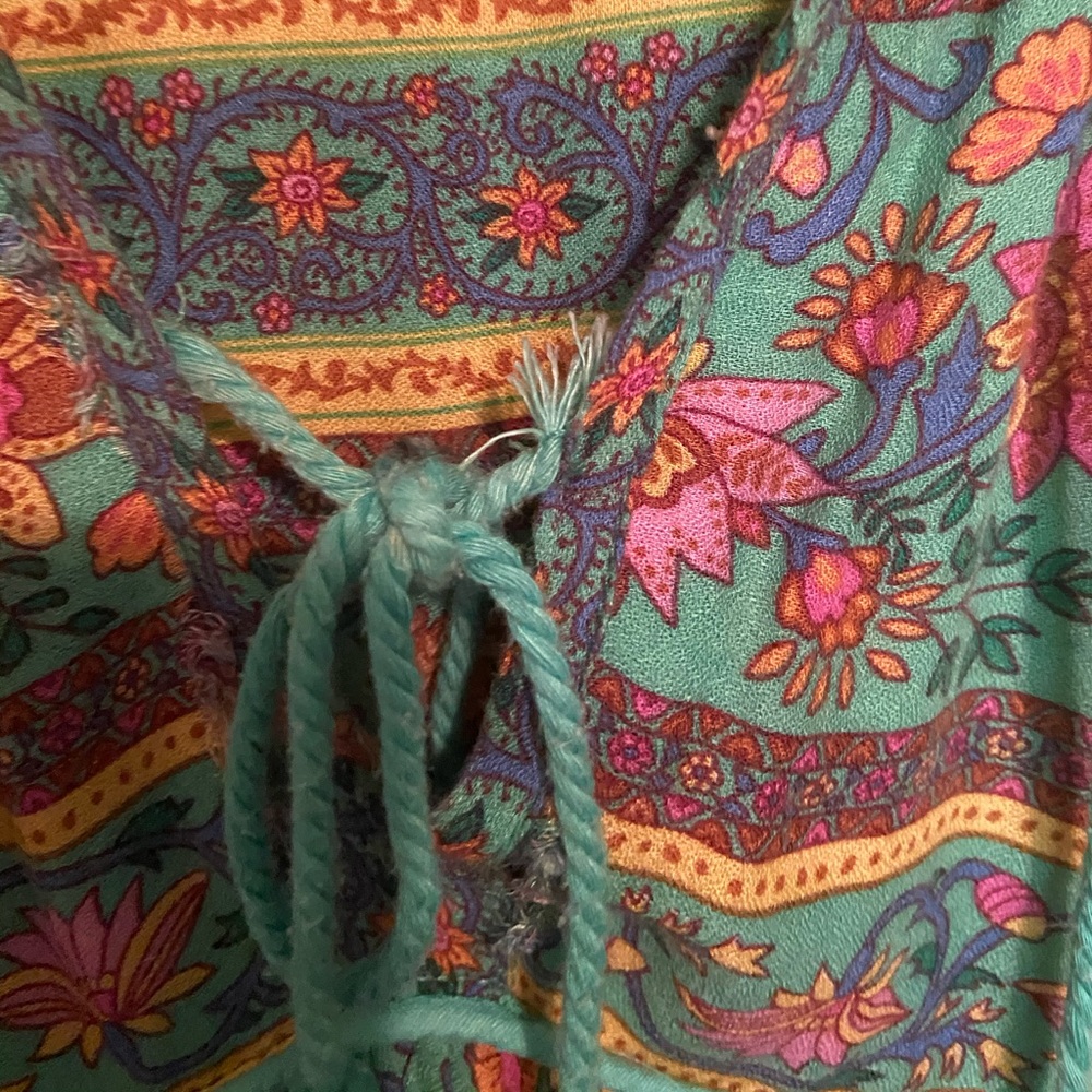 Spell Floral Blue and Pink Maxi Dress - Picture 7 of 11